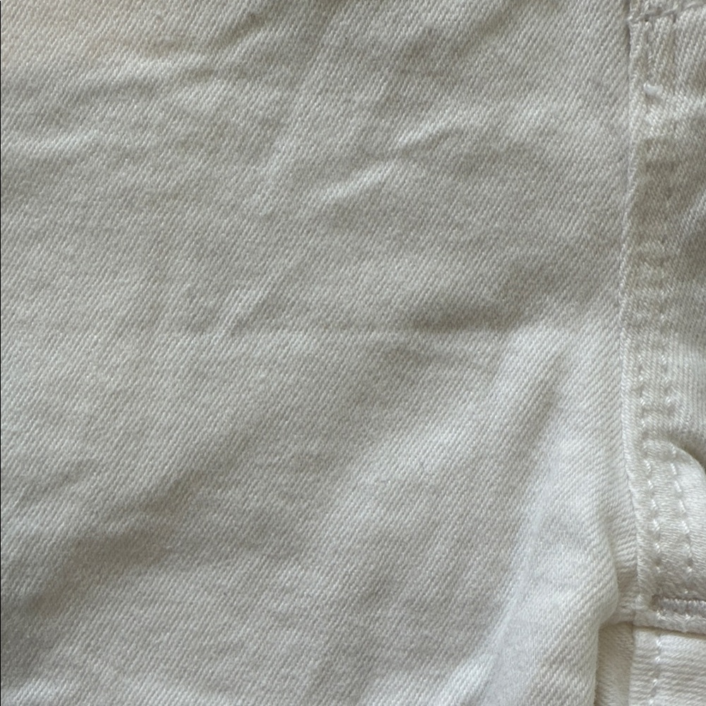 WHBM Women's White Denim Shorts High-Rise size 4 - Picture 5 of 8